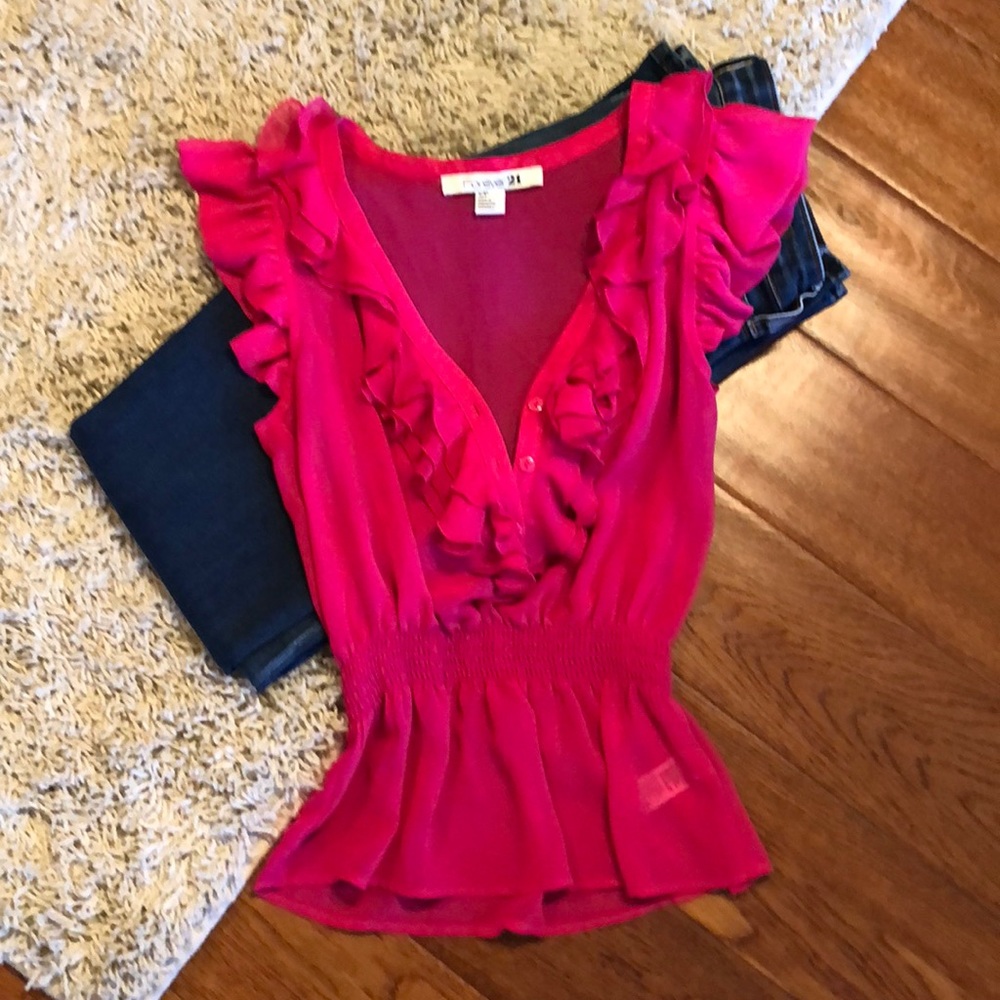 Forever 21 Sheer Blouse